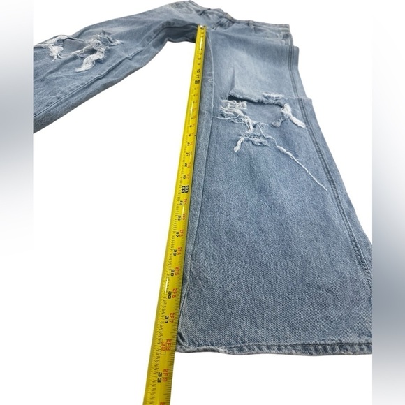 PacSun Casey Ripped Knees Low Rise Baggy Jeans Medium Indigo 27 - Picture 10 of 14